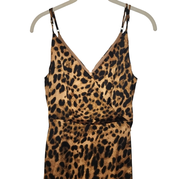 Lulu's Coraline Leopard Print Sleeveless Midi Dress - Picture 4 of 12